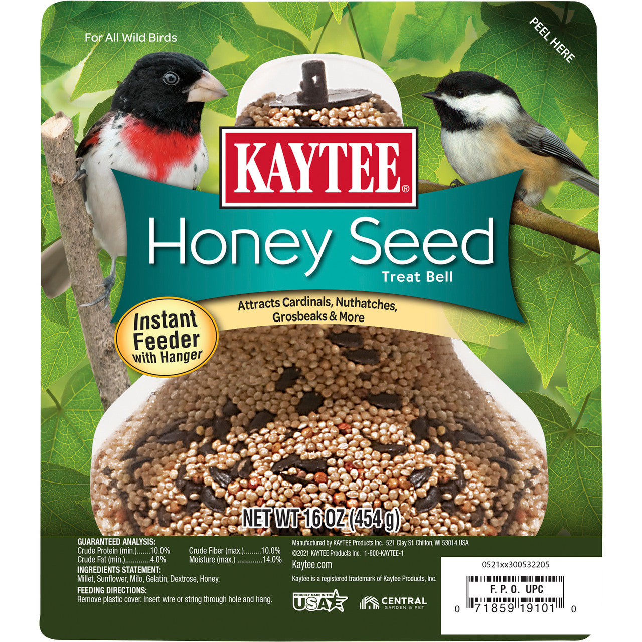 Kaytee Honey Mixed Seed Bell 1 Pound