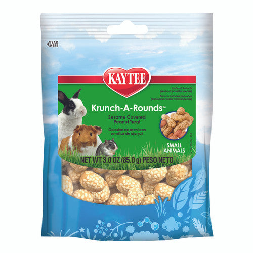 Kaytee Krunch - A - Rounds Treat for Small Animals 3 oz - Small - Pet