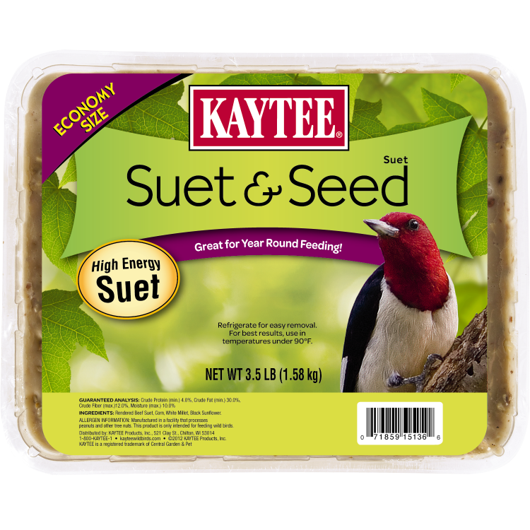 Kaytee Large Suet & Seed 3.5 Pounds