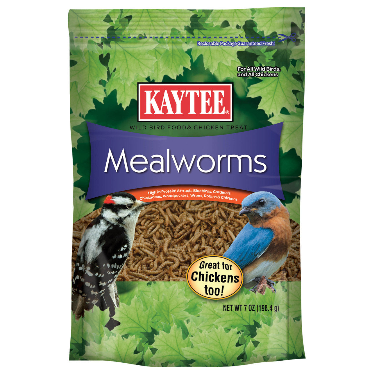 Kaytee Mealworm Food Pouch 7oz