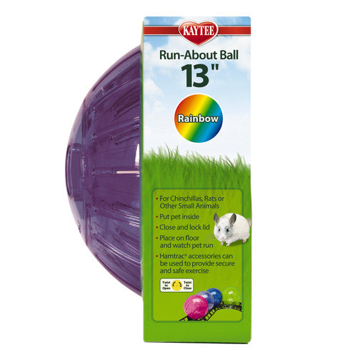Kaytee Run - About Ball Mega Rainbow 13 Inches - Small - Pet