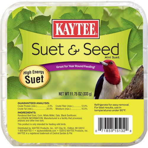 Kaytee Suet & Seed High Energy 11.75 Ounces - Bird