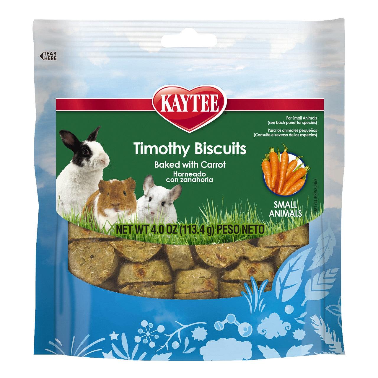 Kaytee Timothy Biscuits Baked Treat, Carrot, 4 oz