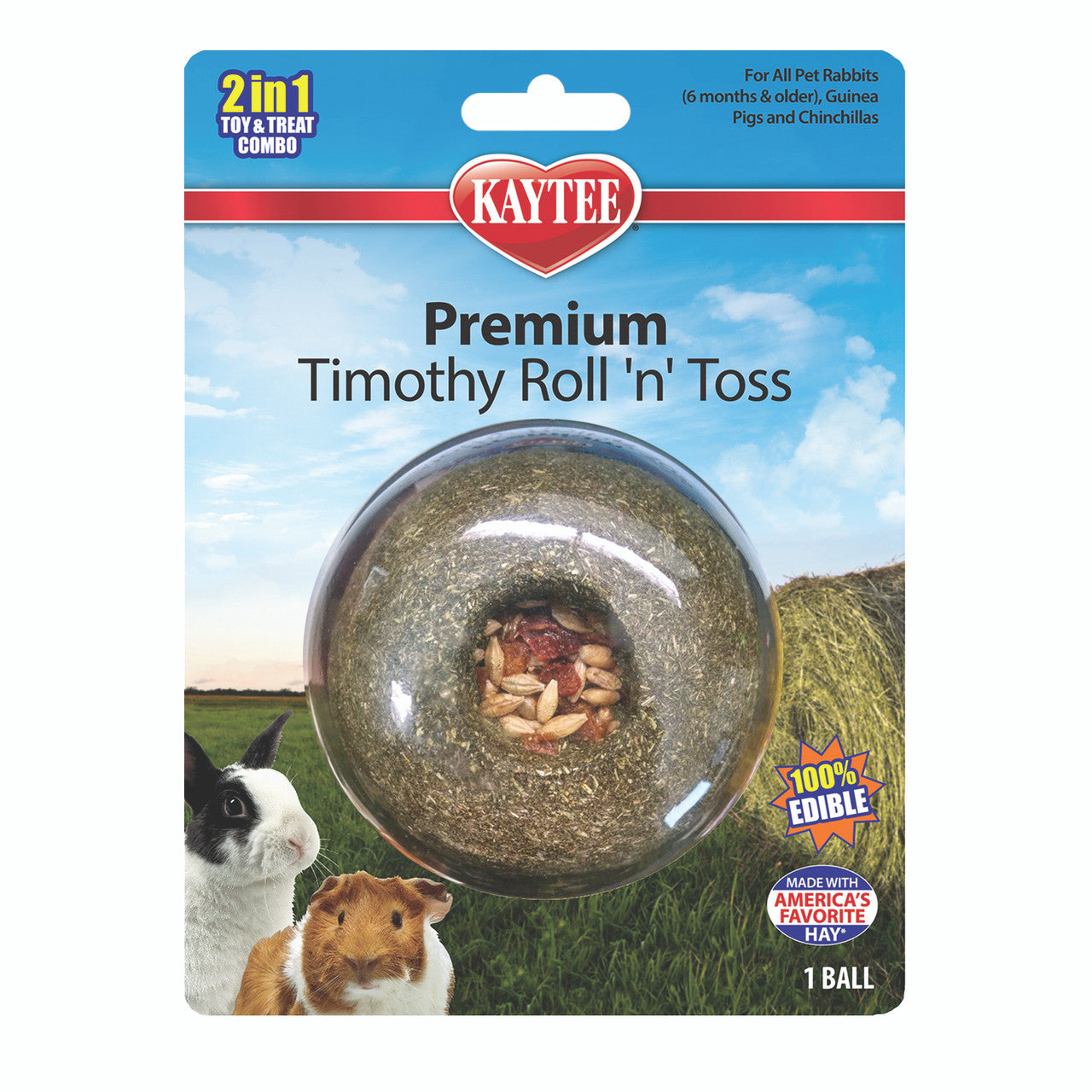 Kaytee Timothy Roll n Toss Toy and Treat