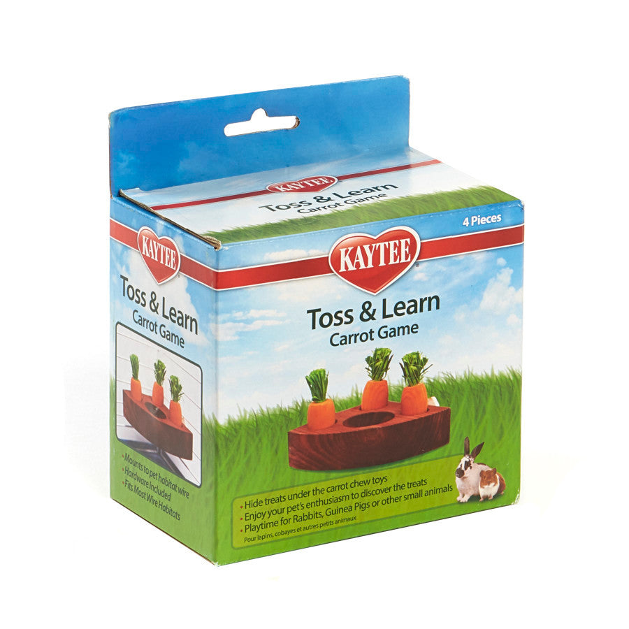 Kaytee Toss & Learn Carrot Game 4 pieces - Small - Pet
