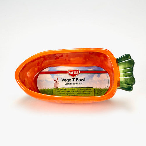 Kaytee Vege - T - Bowl Carrot 7.5 inches - Small - Pet