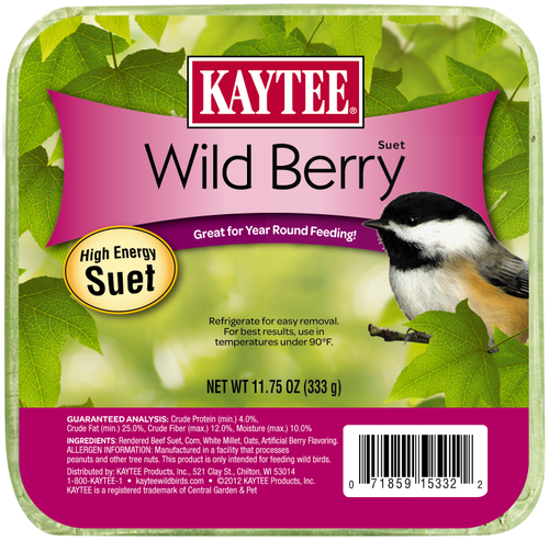 Kaytee Wild Berry High Energy Mini Suet 11.75 Ounces - Bird