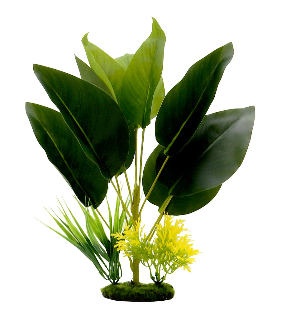 Blue Ribbon Pet Products Tropical Gardens Bird of Paradise Aquarium Plant 14 in 030157021009