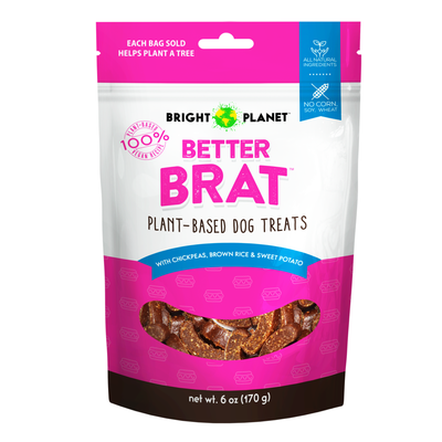 Bright Planet Pet Better Brat Dog Treat 6 oz 860005968046