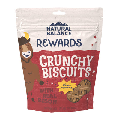 Natural Balance Pet Foods Rewards Crunchy Biscuits Dog Treats Bison - 14oz