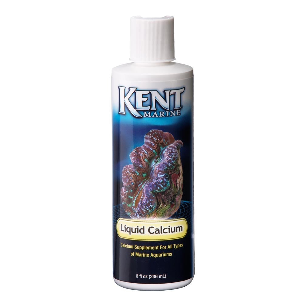 Kent Marine Concentrated Liquid Calcium Bottle 8 Fluid Ounces