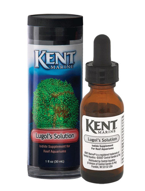 Kent Marine Lugol’s Solution Bottle 1 Fluid Ounce - Aquarium