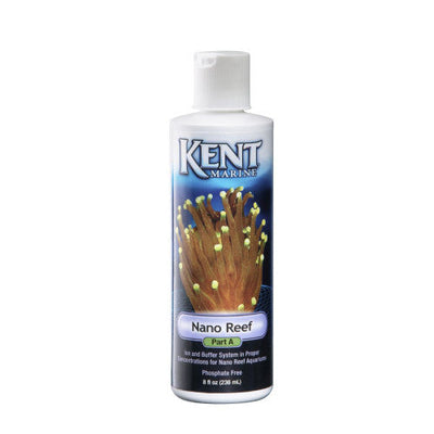 Kent Marine Nano Reef Parts A and B Bottles 8 Fluid Ounces - Aquarium