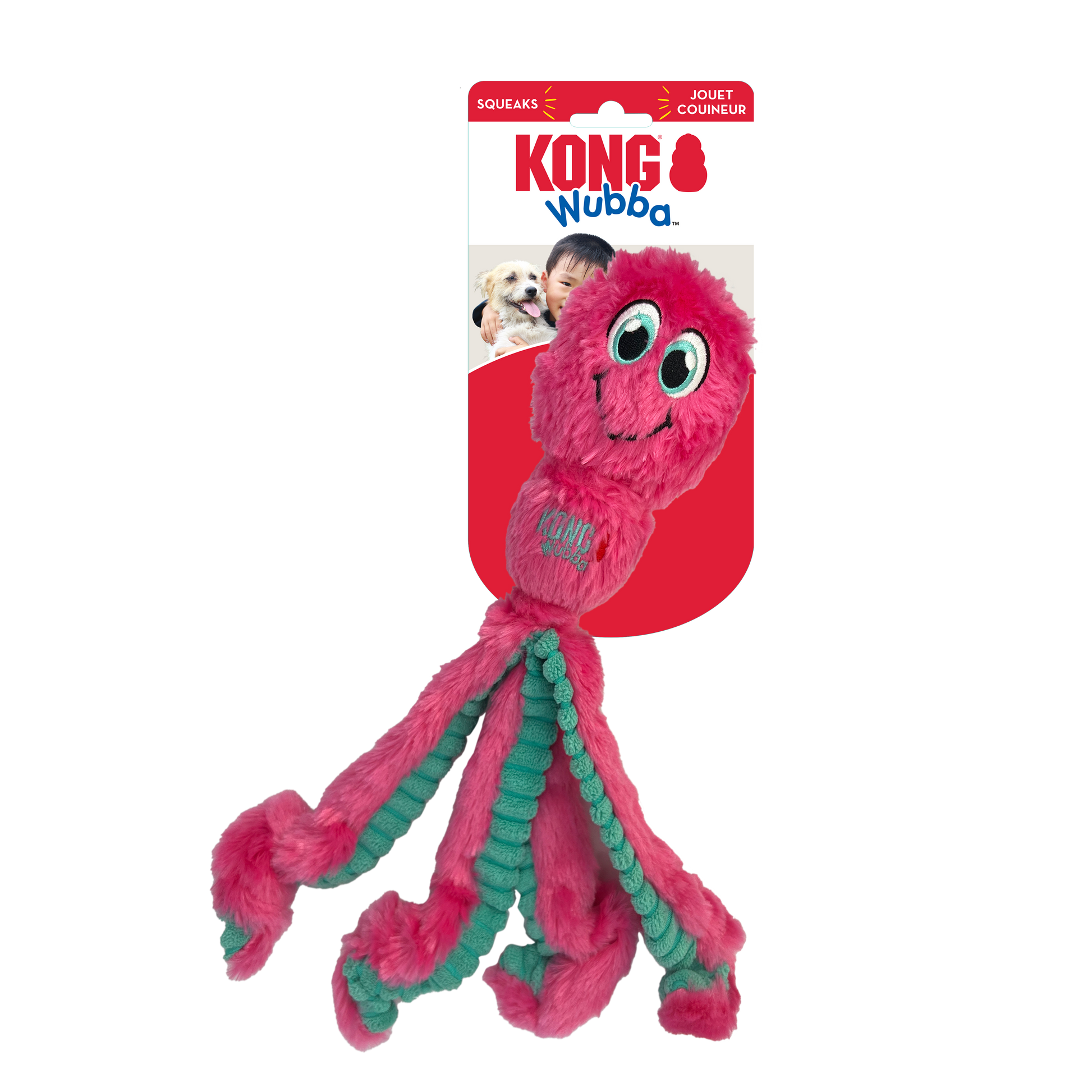 KONG Wubba Octopus Dog Toy Assorted Color Large 035585502823
