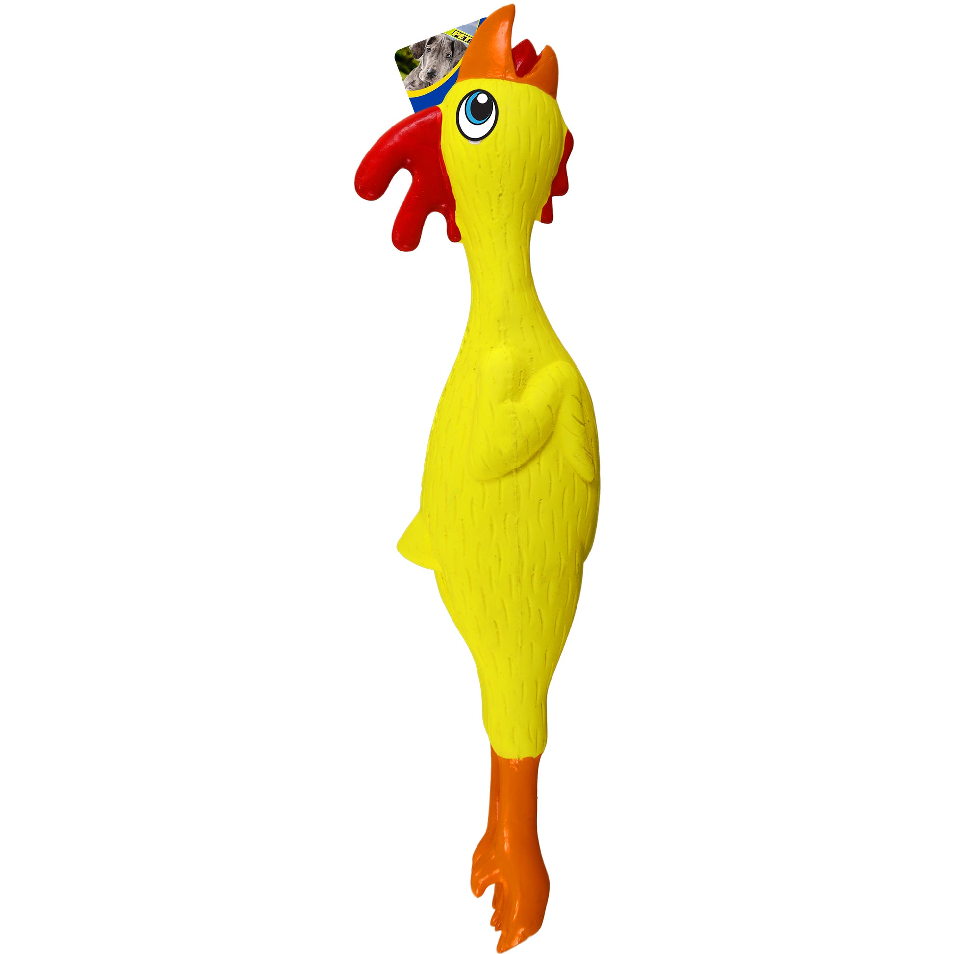 Petsport USA NaturFlex Natural Latex Rubber Dog Toy Chicken 16 in, Jumbo 713080180530