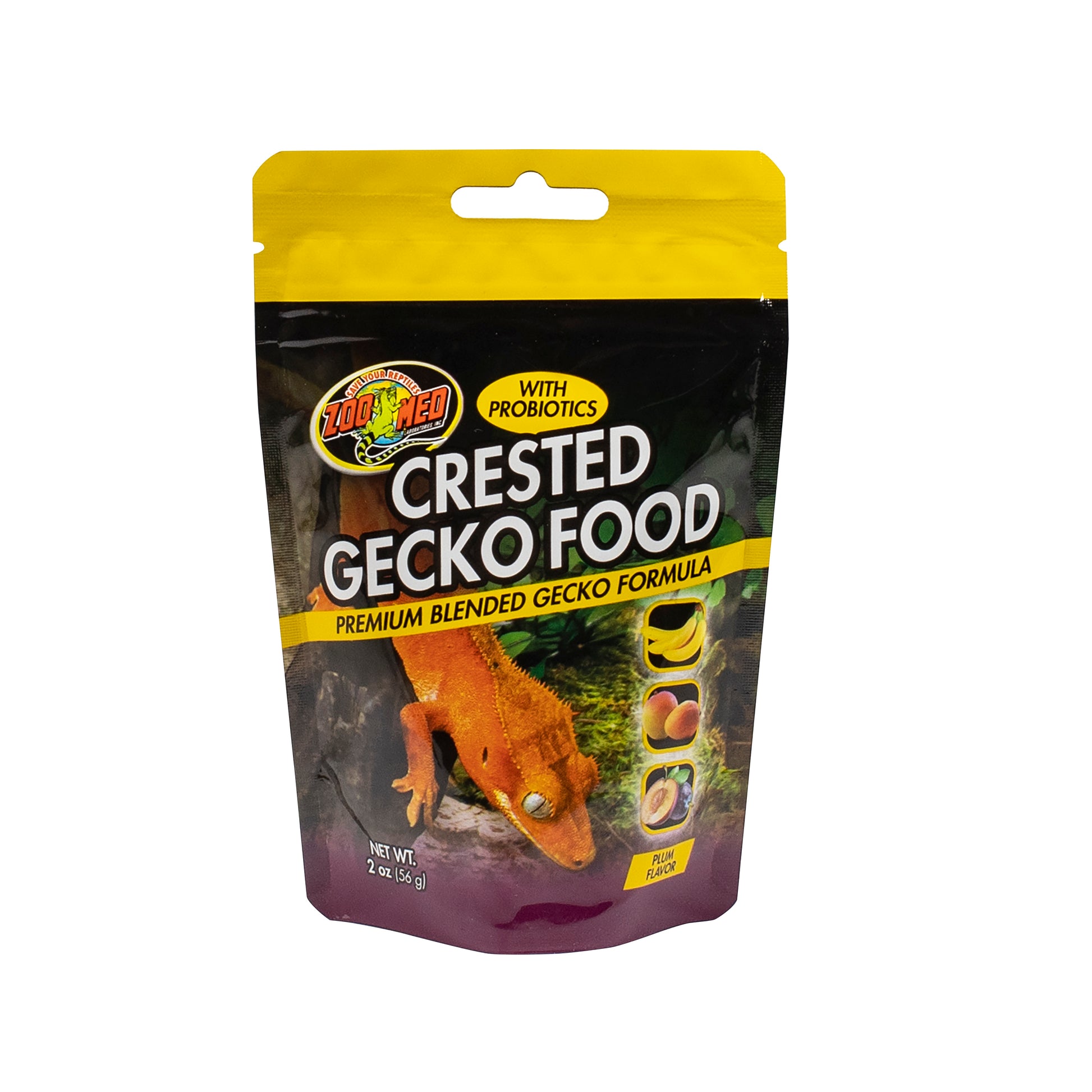 Zoo Med Crested Gecko Premium Blended Gecko Food Plum Flavor 2 oz 097612403152