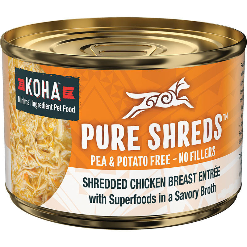 Koha Dog Grain Free Shredded Chicken 5.5oz 811048023100