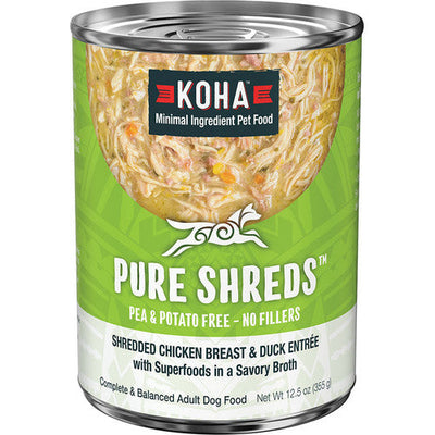 Koha Dog Grain Free Shredded Chicken & Duck 12.5oz