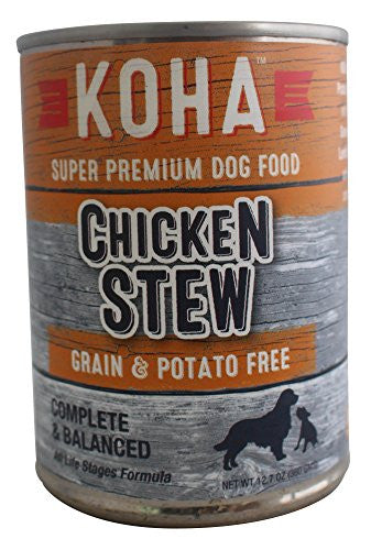 Koha Dog Grain Free Stew Chicken 12.7oz {L + x} C=12