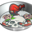 Komodo Skull & Snake Bowl 3 cups
