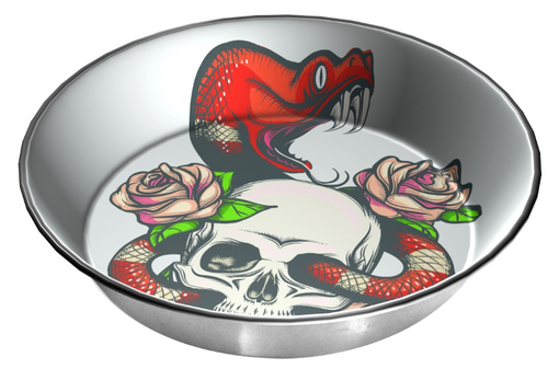 Komodo Skull & Snake Bowl 6 cups - Reptile