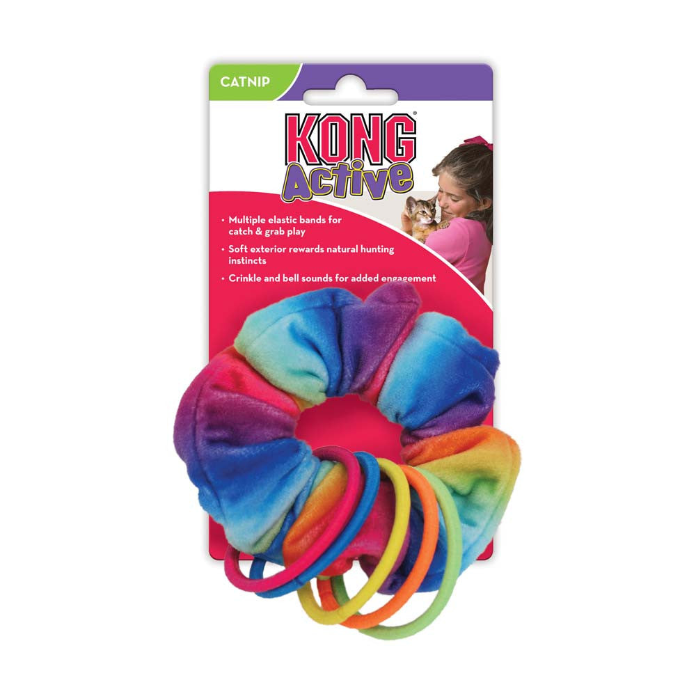 KONG Active Scrunchie Catnip Toy Multi-Color One Size