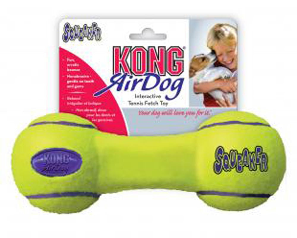 KONG Air Dog Squeaker Dumbbell Dog Toy LG