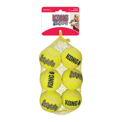 KONG Air Dog Squeaker Dog Toy Balls 6pk MD