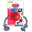 KONG Ball with Rope Dog Toy Red SM