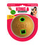 KONG Bamboo Treat Dispenser Ball Dog Toy Tan MD 4.75in
