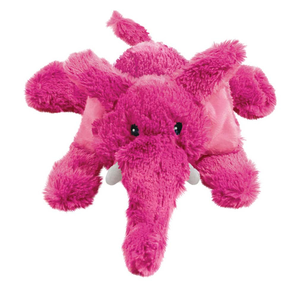 KONG Cozie Elmer Elephant Plush Dog Toy Pink SM