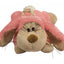 KONG Cozie Floppy Rabbit Plush Dog Toy Pink MD