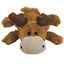 KONG Cozie Marvin Moose Plush Dog Toy Brown SM