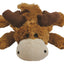KONG Cozie Marvin Moose Plush Dog Toy Brown XL