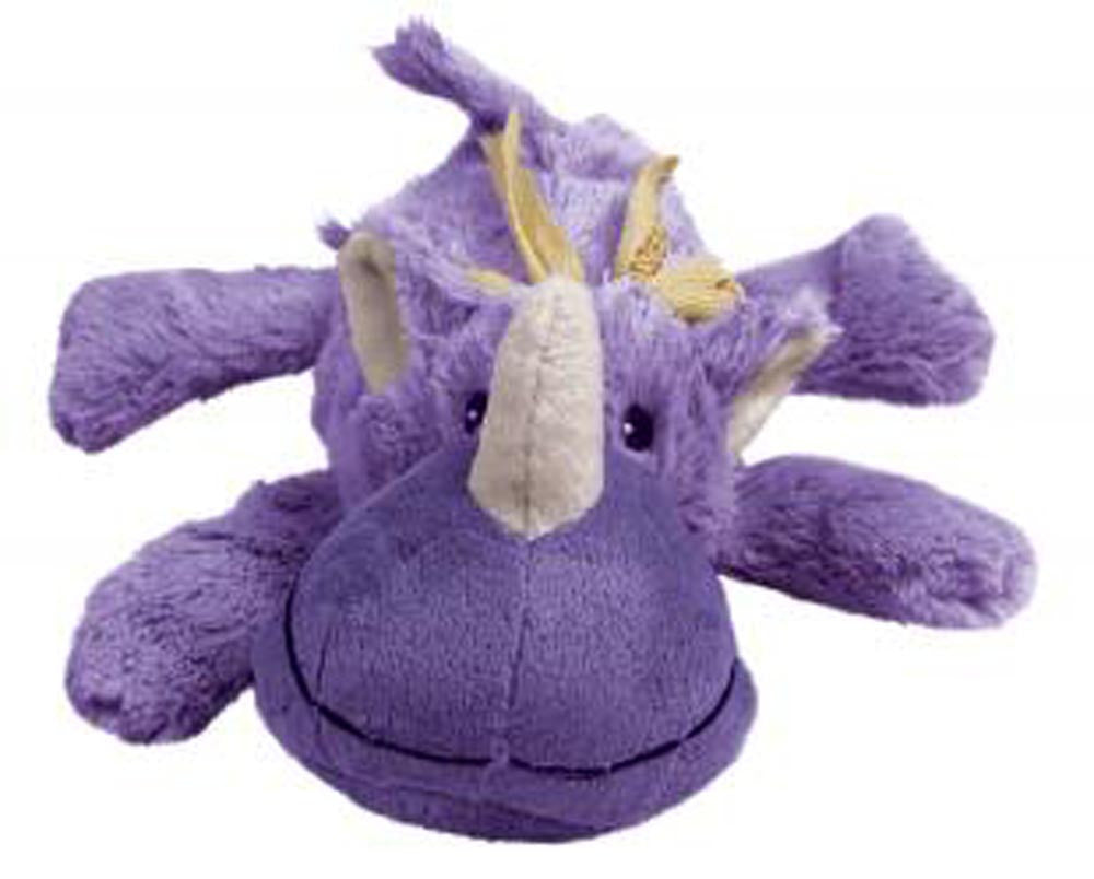 KONG Cozie Rosie Rhino Plush Dog Toy Purple MD