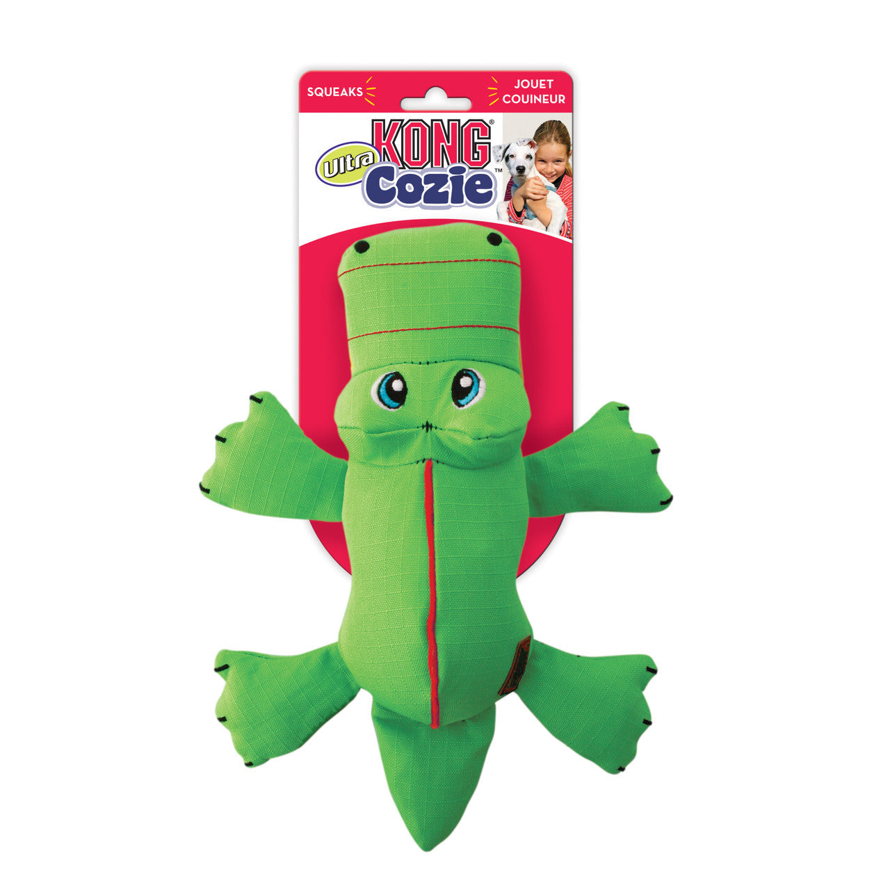 KONG Cozie Ultra Ana Alligator Dog Toy MD