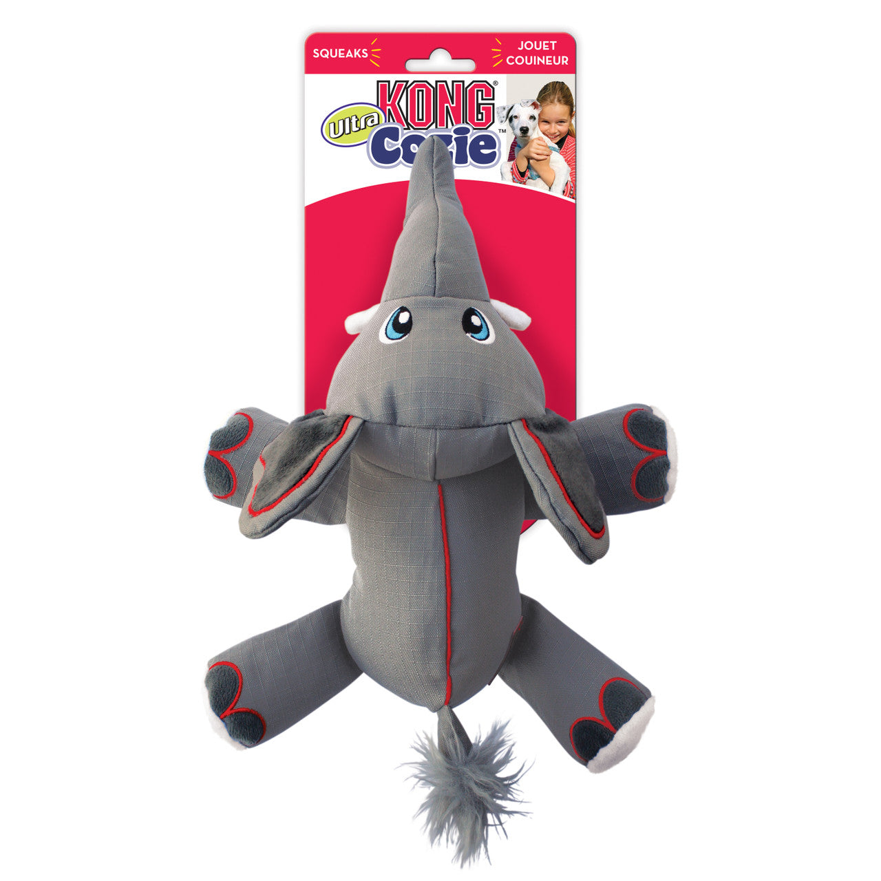 KONG Cozie Ultra Ella Elephant Dog Toy LG