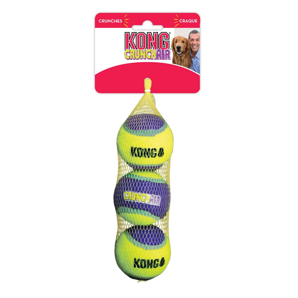 KONG Crunch Air Balls Dog Toy Purple MD