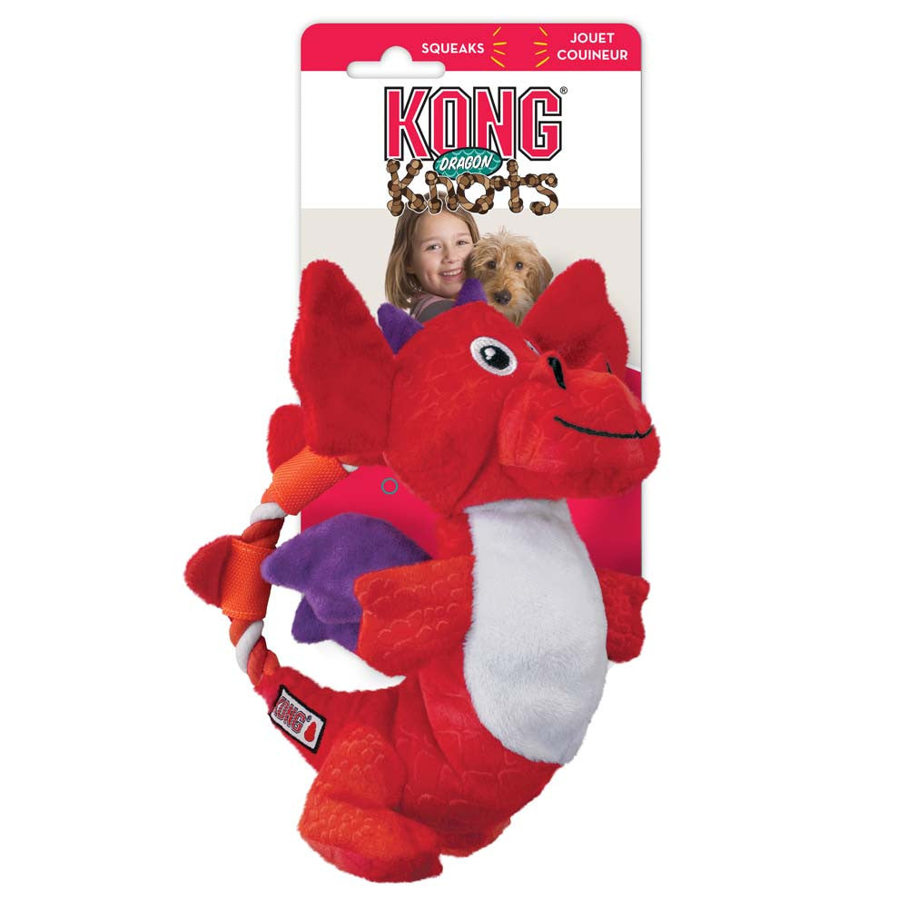 KONG Dragon Knots Dog Toy Assorted MD/LG