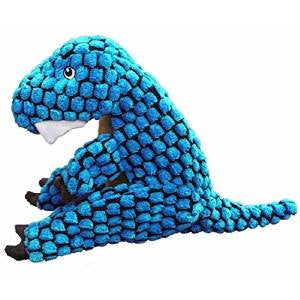 Kong Dyno Large Blue T Rex Dog Toy {L + 1x} 659123