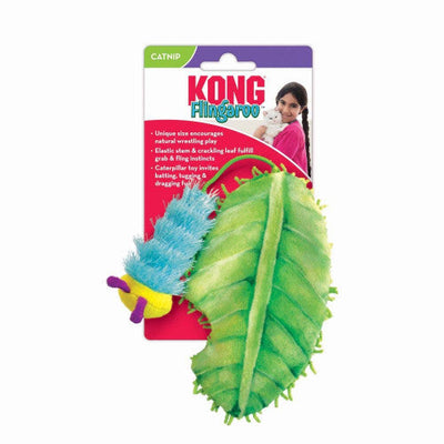 KONG Flingaroo CATerpillar Catnip Toy Multi - Color One Size - Cat