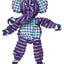 KONG Floppy Knots Elephant Dog Toy Purple MD/LG