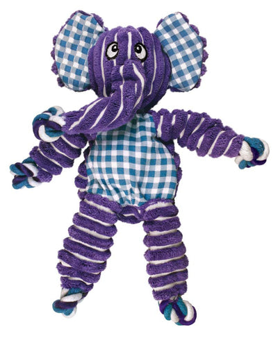 KONG Floppy Knots Elephant Dog Toy Purple MD/LG