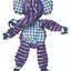 KONG Floppy Knots Elephant Dog Toy Purple SM/MD