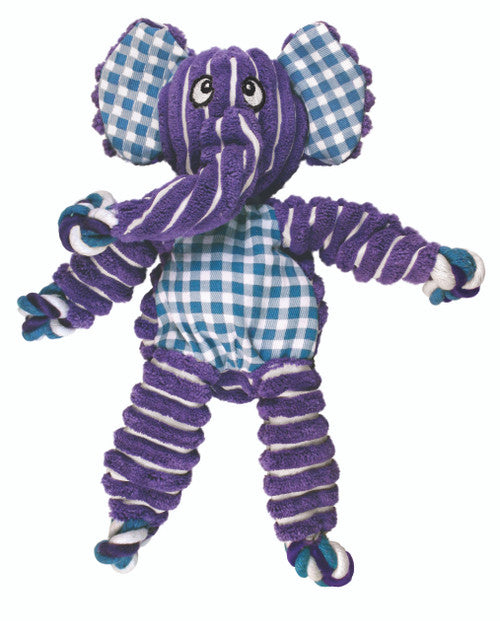 KONG Floppy Knots Elephant Dog Toy Purple SM/MD