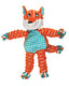 KONG Floppy Knots Fox Dog Toy Multi - Color SM/MD