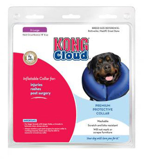 KONG Inflatable E - Collar Blue XL - Dog