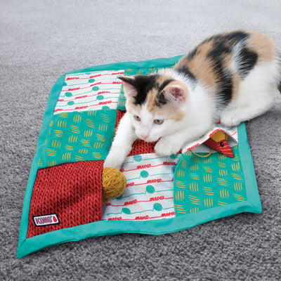 KONG Puzzlements Pockets Catnip Toy Multi - Color - Cat