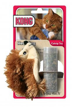 KONG Refillables Catnip Hedgehog Cat Toy Brown One Size