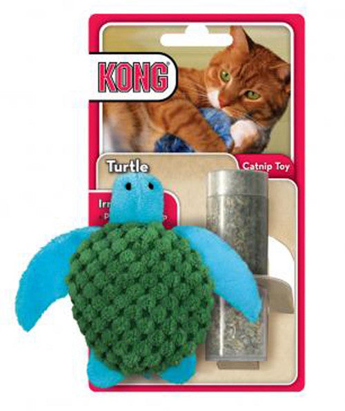 KONG Refillables Catnip Turtle Cat Toy Green One Size
